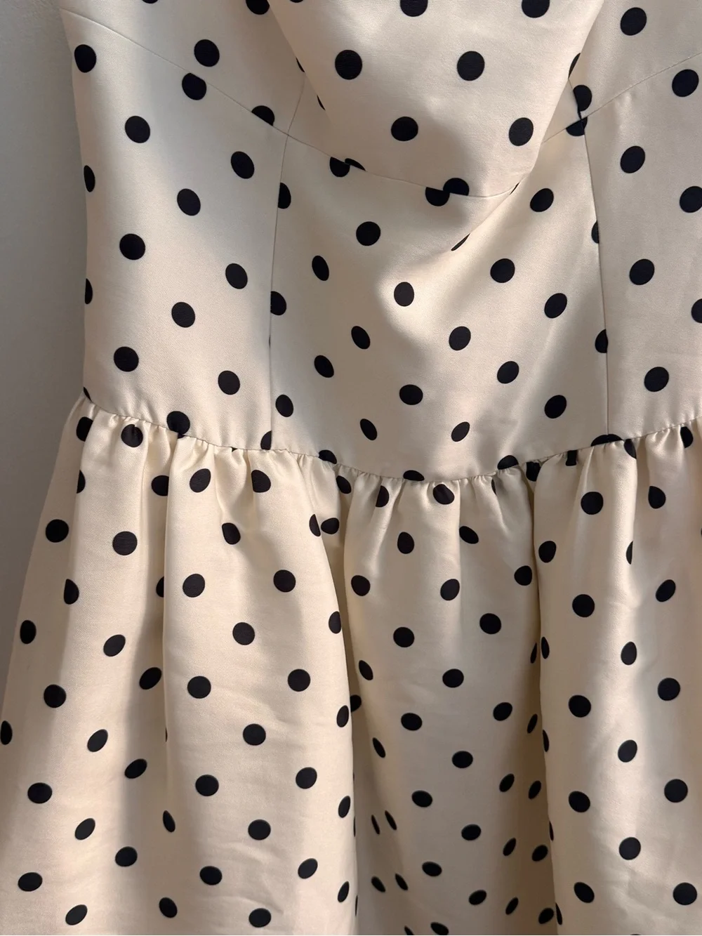 Self Portrait Strapless Midi Polka Dot Gown - Picture 3 of 6